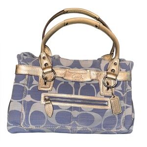 Coach Penelope Signature Monogram Shoulder Bag